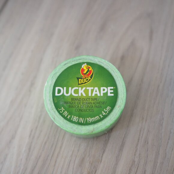 Rare! 5 Mini "Duckling" Duck Tape set Teal Yellow Floral Polkadot Green - Picture 4 of 8